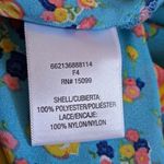 Bongo Women's Sleeveless Collared Button Front Tie hem Shirt Blue Floral Sz XL Photo 4