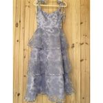 Lulus NWT  Glamorous Sweetie Lavender Burnout Tie-Strap Bustier Midi Dress Sz S Photo 7