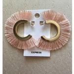 EXPRESS ✨HP✨Women's Pink Fringe Open Hoop Earrings✨ Photo 1