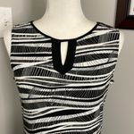 Chico's  Travelers Black and White Sleeveless Sheath Maxi Dress Bodycon Size 0/Sm Photo 2