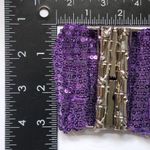Purple Sequin Shimmer Wide Stretch Belt Photo 5