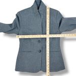 Banana Republic  Pinstripe Two Button Blazer Jacket Grey Size 6 Photo 12