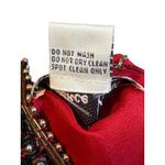 Laurence Kazar Vintage Red Beaded Embellished Silk Top Women Size Petite Large Photo 10