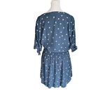 Faithfull the Brand Faithful The Brand - Blue Printed Wrap Mini Dress Sz 4 Photo 5