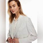 Wilfred Aritzia Margaux Blazer in Heather Cloud White Size 8 Photo 6