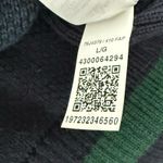 Tommy Hilfiger  Blue Green Plaid Tartan Yellow Logo Quarter Zip Sweater size L Photo 3