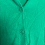 J.Crew  Classic The Caryn Green Long Sleeve 100% Cotton Cardigan Sweater Photo 7