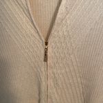 St. John  collection by Marie Grey zip up cream sweater size 2 flaw Photo 1