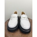 Maje NWT  White Leather Platform Loafers Chunky Lug Sole Women's Shoes Size 40 Photo 9