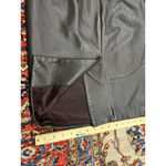 John Patrick Womens Black Genuine Leather Pencil Skirt Size 6 Lined Midi Classic Photo 5