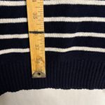 Ralph Lauren Lauren Womens Sweater Dress Navy White Stripe Classic Nautical Sz L Photo 5