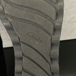 Clarks Collection by Sharon Dolly Black Suede Wedge Lug Soles Slip On Loafers 11 Photo 9