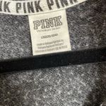 PINK - Victoria's Secret PINK Victoria’s Secret dark gray/white/yellow logo pullover, size L, NWOT Photo 4
