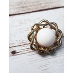 Vintage Clip On Earrings Just Over 7/8" Photo 2