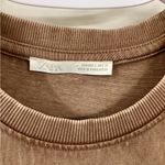 ZARA  Brown Short Sleeve Tee Photo 2