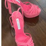 Aquazzura 130mm Flow Plateau Sandals Watermelon 38.5 With Box Pink High Heels Size 7.5 Photo 11