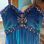 Cachet Ombré Glitter Dress Blue Size 2 Photo 1