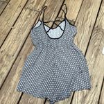 H&M  Divided Black & White Print Shorty Romper Adjustable Spaghetti Straps Size 6 Photo 3