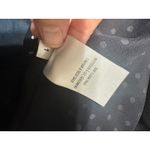 Petite Sophisticate Navy Blue White Polka Dot Silk Midi Skirt Size 2 Photo 5