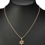 Gold Dainty Paw Print Dog Cat Trendy Necklace Photo 1