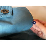 London Fog ‎ Teal Blue Green Vintage Plaid Wool Liner Trench Coat Size 10P Photo 5