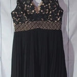 Heartloom  Anthropologie Black sheer and lace fit& flare dress Photo 0