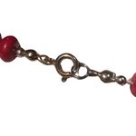 1980s Cherry Red Graduated Beaded Retro Vintage Necklace Red Photo 5