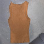 Blue pepper small Tan Ribbed Tank Top Brown Photo 5