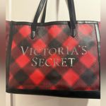 Victoria's Secret  Bold Red and Black Tote‎ Bag Photo 1