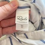 Rails Happer Prato Stripe Wide Leg Linen Jumpsuit White Size Small Coastal Beach Photo 7