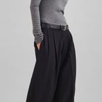 The Frankie Shop Doyer Pleated Trouser in Black Size Small Photo 0