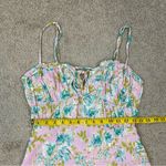 ASTR  The Label Verana Slip Midi Dress Pink Turquoise Floral M Photo 10