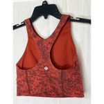 Lululemon Size 6 Wunder Train Longline Sports Bra C/D Cup Red Black Photo 3