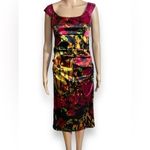 London Style  Nights Party Floral Sleeveless Midi Dress Size 8 (Fits like a 4/6) Photo 5