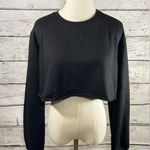 Pretty Little Thing Sweatshirt Cropped Black-Large Photo 0