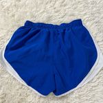 Nike Blue and White Athletic Shorts with Elastic Waistband Photo 3