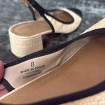 ASOS Cream/Black Summer Block Heel Slingback Size 8 Photo 6