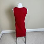 Reformation NWT  Christa Cotton Sweater Dress in Sundried Tomato Red Photo 2