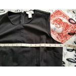 Loft  Petite Sleeveless Scoop Neck Black Top Gray Multi Color Tweed Skirt 12P Photo 7