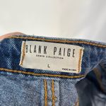 Blank Paige Medium Wash Distressed Denim Shorts L Photo 28