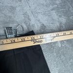 Loft Ann Taylor  Black Pleated Skirt Women's Size 10 Ribbon‎ Trim A-Line Photo 8