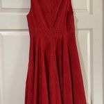 Hutch Reese Dress Red Polka Dot Size Small A-Line Swingy Flowy Cutout Bow cute Photo 5