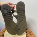 Coach Thong JELLY SANDAL Tea Rose T-STRAP Flat Shoe BLACK & GLITTER SZ 8 Summer Photo 5