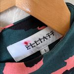 Elliatt Anthropologie  teal coral geometric leopard Haulter dress Photo 7