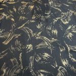 Avenue Brush Stroke Ruffle Trim Sheer Blouse Size 30/32 Party Metallic Photo 10