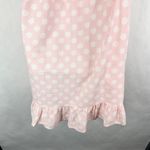 Lisa Marie Fernandez Target Large Dress One Shoulder Linen Polka Dot Pink‎ 1226 Pink Photo 8