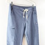 FIGS  Technical Yola Scrub Pants Blue Medium Photo 3