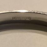 Pastelli RGP Rolled Gold Plated Silver Tone Hinged Bangle Bracelet Photo 6