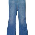 Spanx NWT Flare Jeans Size Large Tall Stonewashed Blue Pull-On Stretch Denim NEW Photo 0