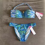 Lilly Pulitzer NWT Genya Bandeau Swim Top and Clancy bikini bottom size 14 Photo 1